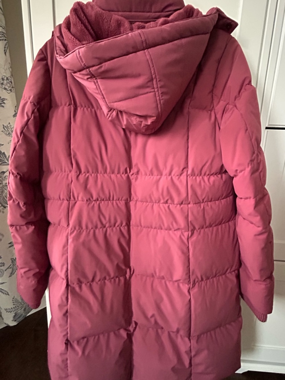 Lands’ End Hooded Winter Puffer Coat | Women’s Medium | Dusty Rose - Picture 5 of 6
